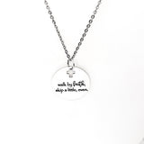 Walk in Faith, Skip A Little Even Necklace, Christian Jewelry, Faith Gifts, Christian Gifts, Gift For Her, Daughter Gift, Baptism Gift