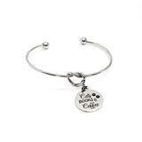 Cat Owner Gift, Cat Lover Bracelet, Cats Books Coffee, My Favorite Things Jewelry, Gift For Her, Book Lover Gift, Coffee Lover Gift