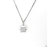 Scripture Gift, Your Word Is A Lamp To My Feet And A Light To My Path Necklace, Psalm 119 105, Christian Gift, Baptism Gift, Gift For Her