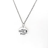 Chicken Owner Gift, Not My Coop Not My Poop Necklace, Gift For Her, Minding My Business, Funny Chicken Quotes, Chicken Lady Gifts