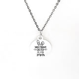 Easter Necklace, Silly Rabbit Easter Is For Jesus Necklace, Easter Jewelry, Easter Basket Gifts, Easter Basket Jewelry, Daughter Gifts
