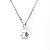 Scripture Gift, Love One Another Necklace, John 13 34 Necklace, Faith Gifts, Love One Another Charm, Gift For Her, Christian Jewelry Gift