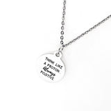 Affirmation Gifts, Think Like A Proton, Always Positive Necklace, Science Nerd Gift, Positivity Gift, Positive Mindset, Positive Outlook