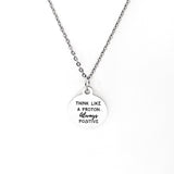 Affirmation Gifts, Think Like A Proton, Always Positive Necklace, Science Nerd Gift, Positivity Gift, Positive Mindset, Positive Outlook