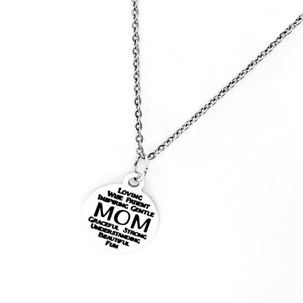 Mom Gifts, Mom Words Necklace, New Mom Gift, Mothers Day Gift, Wife Gift, Gift From Kids, Gift For Mom, Mom Necklace, Mom Jewelry