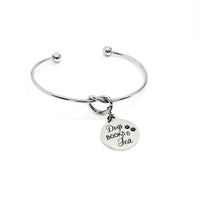 Dog Owner Gift, Dog Lover Bracelet, Dogs Books Tea, My Favorite Things Jewelry, Gift For Her, Book Lover Gift, Tea Lover Gift