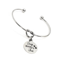 Dog Owner Gift, Dog Lover Bracelet, Dogs Books Tea, My Favorite Things Jewelry, Gift For Her, Book Lover Gift, Tea Lover Gift