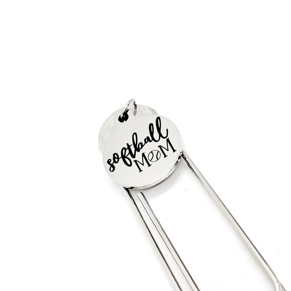 Bookmark Gift, Softball Mom Bookmark, Softball Mom Gifts, Mothers Day Gift, Senior Mom Gift, Planner Bookmark, Reader Gift