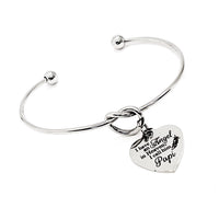 Memorial Gift, I Have An Angel In Heaven I Call Him Papi Bracelet, Loss Of Dad, Charm Bracelet, Gift For Her, Sympathy Gift