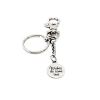 Encouragement Gift, Wishes Do Come True Keychain, Charm Keychain, Clip On Keychain, Wife Gift, Daughter Gift, Granddaughter Gift
