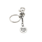 Encouragement Gift, Wishes Do Come True Keychain, Charm Keychain, Clip On Keychain, Wife Gift, Daughter Gift, Granddaughter Gift