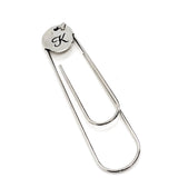 Initial Bookmark, Reader Gift, Charm Bookmark, Paperclip Bookmark, Planner Gifts, Daughter Gift, Wife Gift, Birthday Gift, Initial Charm
