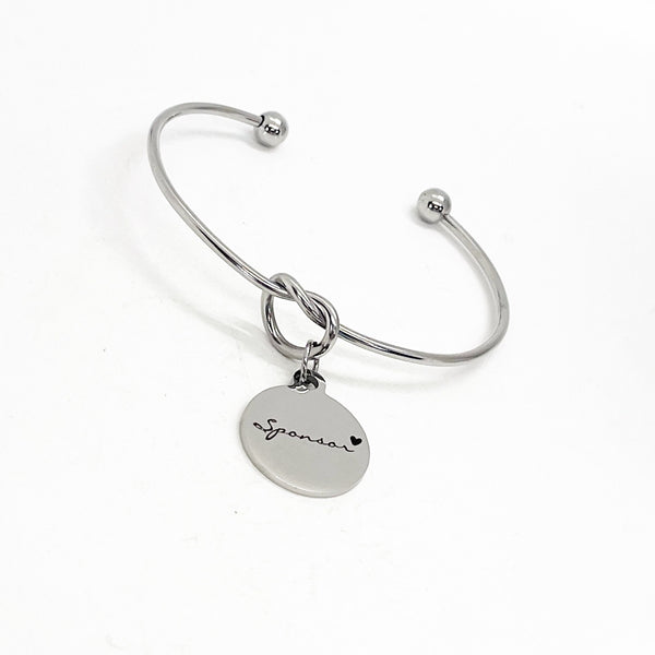 Sponsor Gift, Sponsor Charm, Sponsor Jewelry, Student Sponsor, Rehab Sponsor, Sobriety Gift, Thank You Gift, School Sponsor, Cheer Sponsor