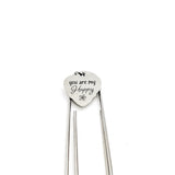 Love Gift, You Are My Happy Bookmark, Wife Bookmark, Daughter Bookmark, Love Bookmark, Charm Bookmark, Paperclip Bookmark, Planner Gift