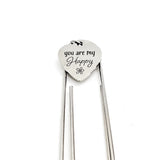 Love Gift, You Are My Happy Bookmark, Wife Bookmark, Daughter Bookmark, Love Bookmark, Charm Bookmark, Paperclip Bookmark, Planner Gift