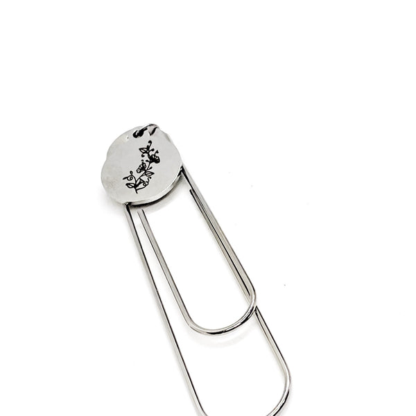 Birth Month Flower Bookmark, September Flower Bookmark, Morning Glory Bookmark, Charm Bookmark, Birthday Gift, Reader Gift, Charm Bookmark