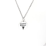Gastric Bypass Necklace, Gastric Bypass  Medical ID, Medical Notification Jewelry, Medical Awareness Notification Necklace