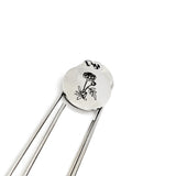 Birth Month Flower Bookmark, October Flower Bookmark, Marigold Bookmark, Charm Bookmark, October Birthday Gift, Reader Gift, Charm Bookmark