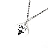 DVT Necklace, Deep Vein Thrombosis Medical ID, DVT Medical Condition Medical Notification, Medical Condition Necklace