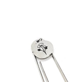 Birth Month Flower Bookmark, August Flower Bookmark,  Poppy Bookmark, Charm Bookmark, August Birthday Gift, Reader Gift, Charm Bookmark