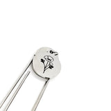 Birth Month Flower Bookmark, August Flower Bookmark,  Poppy Bookmark, Charm Bookmark, August Birthday Gift, Reader Gift, Charm Bookmark