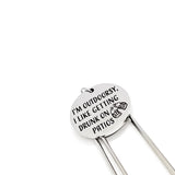 Fun Gifts, I’m Outdoorsy Bookmark, I Like Getting Drunk On Patios Bookmark, Gift For Friend, Reader Gifts, Funny Gifts, White Elephant Gift