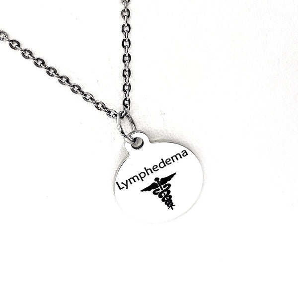 Lymphedema  Necklace, Lymphedema  Medical ID, Lymphedema  Medical Condition Medical Notification, Medical Condition Necklace