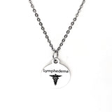 Lymphedema  Necklace, Lymphedema  Medical ID, Lymphedema  Medical Condition Medical Notification, Medical Condition Necklace