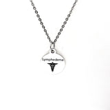 Lymphedema  Necklace, Lymphedema  Medical ID, Lymphedema  Medical Condition Medical Notification, Medical Condition Necklace
