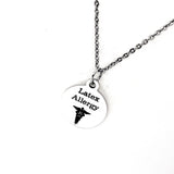 Latex Allergy Necklace, Allergic To Latex Medical ID, Latex Allergy Medical Condition Medical Notification, Medical Condition Necklace