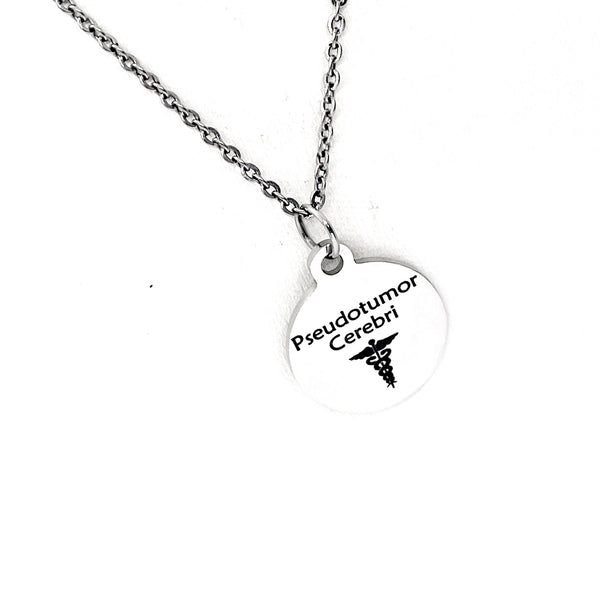 Pseudotumor Cerebri Necklace, Medical ID, Pseudotumor Cerebri Medical Condition Medical Notification, Medical Condition Necklace