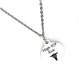 High ICP Necklace, Medical ID, High Intercranial Pressure Medical Condition Medical Notification, Medical Condition Necklace