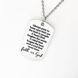 Faith Gifts, Never Lose Faith In God Necklace, Christian Gifts, Faith Jewelry, Christian Jewelry, Son Gift, Daughter Gift
