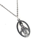 Virgin Mary Necklace, Mother Mary Necklace, Catholic Necklace, Catholic Charms, Virgin Mary Charm, Gift For Her, Mother Mary Charm Jewelry