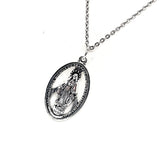 Virgin Mary Necklace, Mother Mary Necklace, Catholic Necklace, Catholic Charms, Virgin Mary Charm, Gift For Her, Mother Mary Charm Jewelry