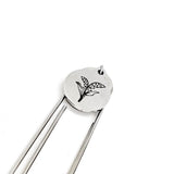 Birth Month Flower Bookmark, May Flower Bookmark, Lily of the Valley Bookmark, Charm Bookmark, May Birthday Gift, Charm Bookmark