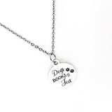 Dog Owner Gift, Dog Books Tea Necklace, Book Lover Gift, Reader Gift, Tea Lover Gift, My Favorite Things Gift
