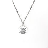 Chicken Owner Gift, Chickens Make Me Happy Necklace, Wife Gift, Chicken Lady Gift, Friend Gift, Gift For Her, Pendant Necklace