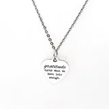 Gratitude Necklace, Positive Affirmation Jewelry, Gratitude Mindset, Gratitude Turns What We Have Into Enough, Affirmation Jewelry Gift