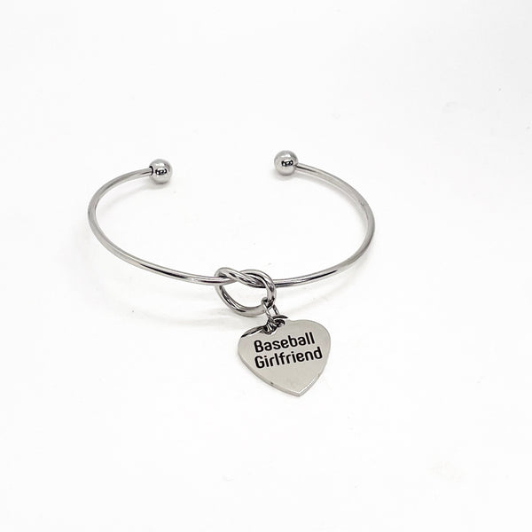 Baseball Girlfriend Bracelet, Baseball Girlfriend Gift, Gift for Her, Baseball Player Gift For Girlfriend, Charm Bracelet, Thank You Gift
