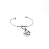 Cat Owner Gift, Cat Lover Bracelet, Cats Books Coffee, My Favorite Things Jewelry, Gift For Her, Book Lover Gift, Coffee Lover Gift