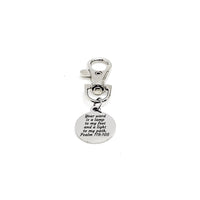 Scripture Gift, Your Word Is A Lamp To My Feet And A Light To My Path Clip On Charm, Psalm 119 105, Scripture Quote, Bible Scripture Charm