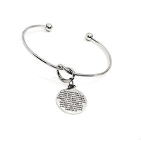 Scripture Bracelet, No Weapon Formed Against Me Bracelet, Isaiah 54 17 Charm, Faith Charm, Scripture Quote, Christian Jewelry Gifts