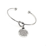 Scripture Bracelet, No Weapon Formed Against Me Bracelet, Isaiah 54 17 Charm, Faith Charm, Scripture Quote, Christian Jewelry Gifts