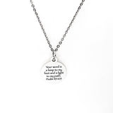 Scripture Gift, Your Word Is A Lamp To My Feet And A Light To My Path Necklace, Psalm 119 105, Christian Gift, Baptism Gift, Gift For Her