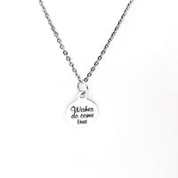 Wishes Do Come True Necklace, Daughter Gift, Encouragement Gift, Motivating Gift, Make Your Dreams Come True, Entrepreneur Gifts For Her