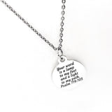 Scripture Gift, Your Word Is A Lamp To My Feet And A Light To My Path Necklace, Psalm 119 105, Christian Gift, Baptism Gift, Gift For Her