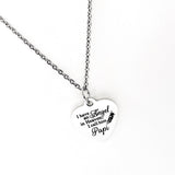 Father Memorial, I Have An Angel In Heaven I Call Him Papi Necklace, Remembering Papi, Remembering My Dad, Loss Of Dad, Sympathy Gift