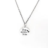 Dog Owner Gift, Dogs Books Wine Necklace, Book Lover Gift, Reader Gift, Wine Lover Gift, My Favorite Things Gift