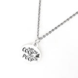 Chicken Owner Gift, Not My Coop Not My Poop Necklace, Gift For Her, Minding My Business, Funny Chicken Quotes, Chicken Lady Gifts